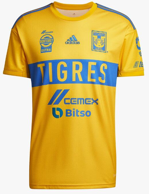 Tigres UANL 2022/23 Home Shirt Soccer Jersey