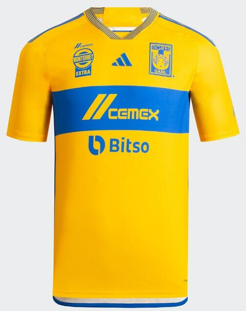 Tigres UANL 2023/24 Home Shirt Soccer Jersey