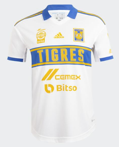 Tigres UANL 2022/23 Third White Shirt Soccer Jersey