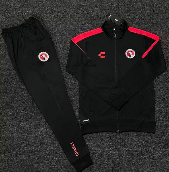 Club Tijuana 2023/24 Black Training Suits (Jacket+Trouser)