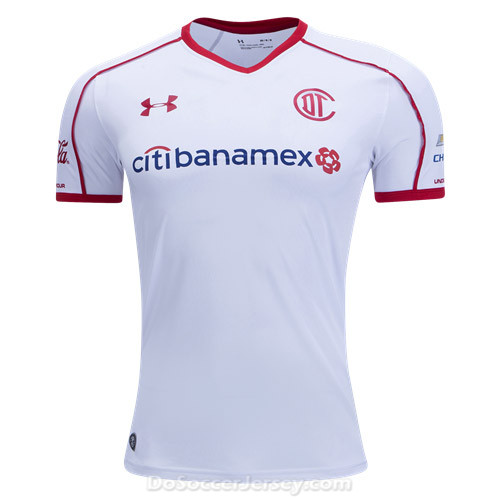 Deportivo Toluca FC 2017/18 Away Shirt Soccer Jersey