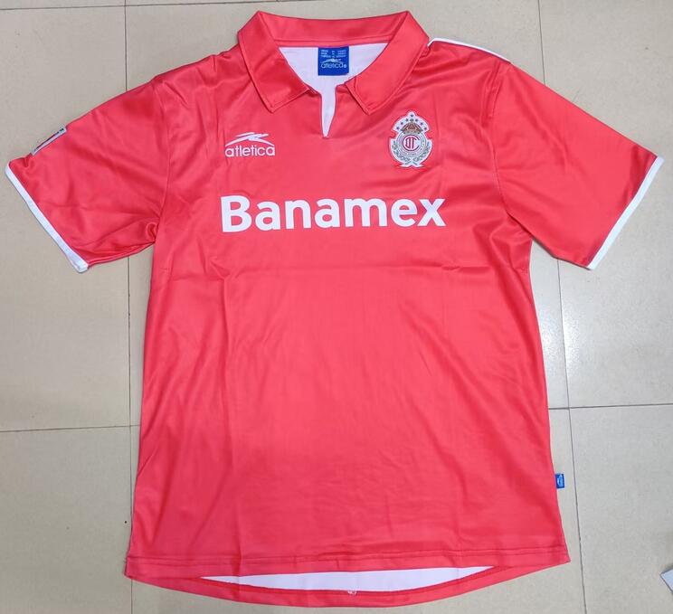 Deportivo Toluca FC 2004/05 Home Retro Shirt Soccer Jersey