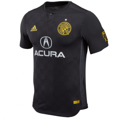 Match Version Columbus Crew SC 2018/19 Away Black Shirt Soccer Jersey