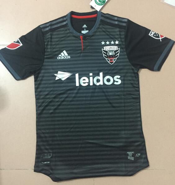 D.C. United 2018/19 Black Shirt Soccer Jersey Match Version