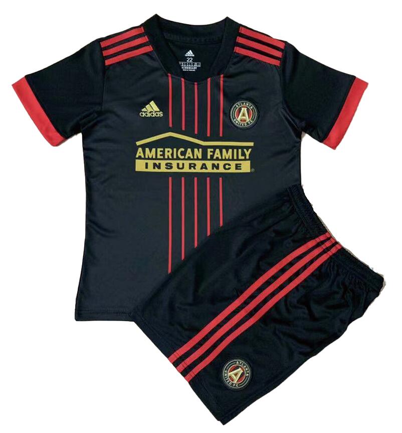 Atlanta United 2021/22 Home Kids Soccer Jersey Kit Children Shirt + Shorts