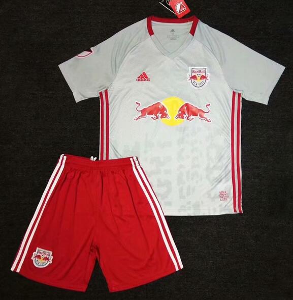 New York Red Bulls 2019/2020 Home Kids Soccer Jersey Kit Children Shirt + Shorts
