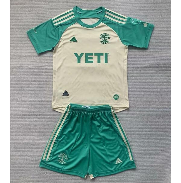 Austin FC 2024/25 Away Kids Soccer Kit Children Shirt + Shorts