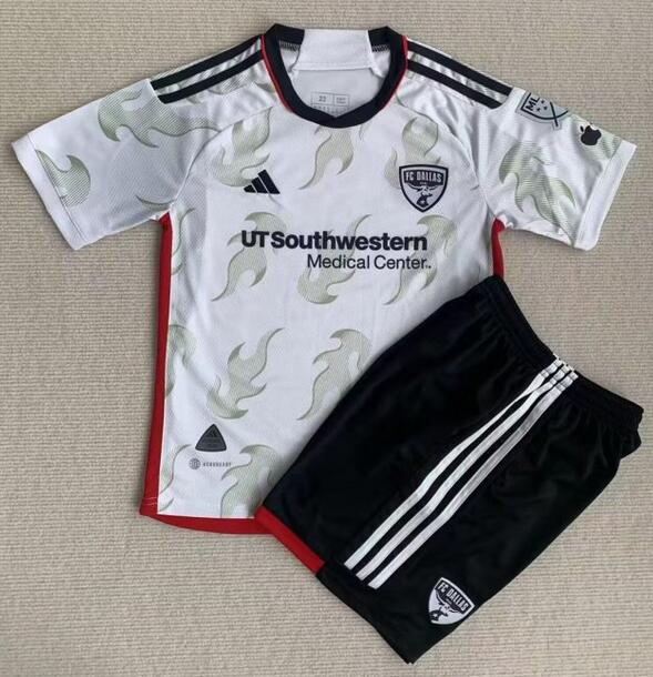 FC Dallas 2023/24 Away Kids Soccer Jersey Kit Children Shirt + Shorts