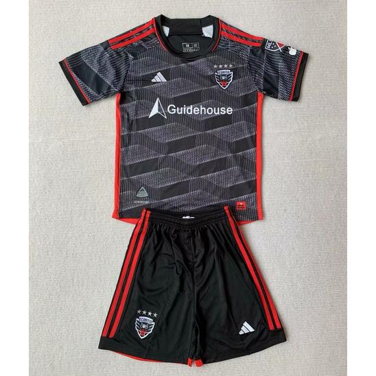 DC United 2024/25 Home Kids Soccer Jersey Kit Children Shirt + Shorts