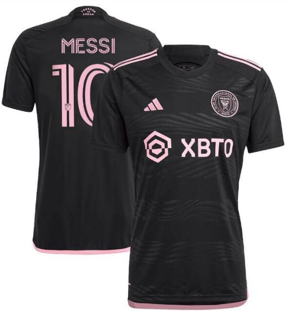 Inter Miami 2023/24 Away Black 10 Messi Replica Shirt Soccer Jersey