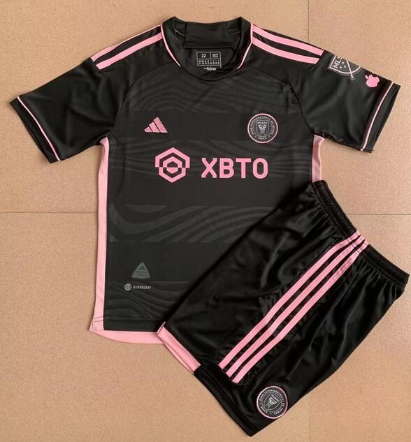 Inter Miami 2023/24 Away Kids Soccer Kit Children Shirt + Shorts