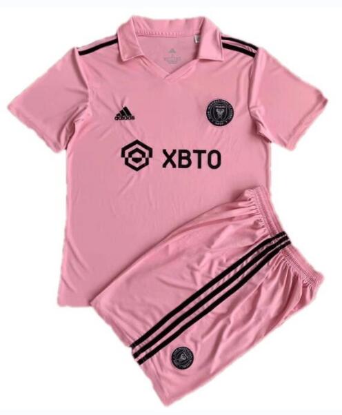 Inter Miami 2022/23 Home Kids 10 Messi Soccer Kit Children Shirt + Shorts