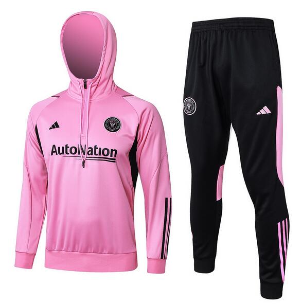 Inter Miami 2023/24 Pink Black Training Suit (Hoody+Trouser)
