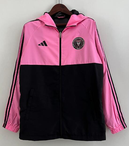 Inter Miami 2023/24 Pink Black Hoodie Windbreaker Jacket