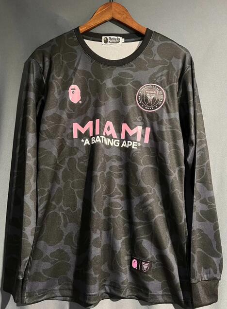 Inter Miami 2023/24 Special Black Long Sleeved Shirt Soccer Jersey