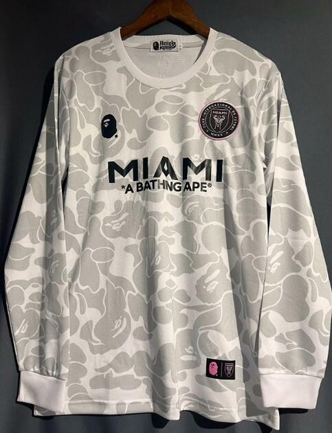 Inter Miami 2023/24 Special Grey Long Sleeved Shirt Soccer Jersey