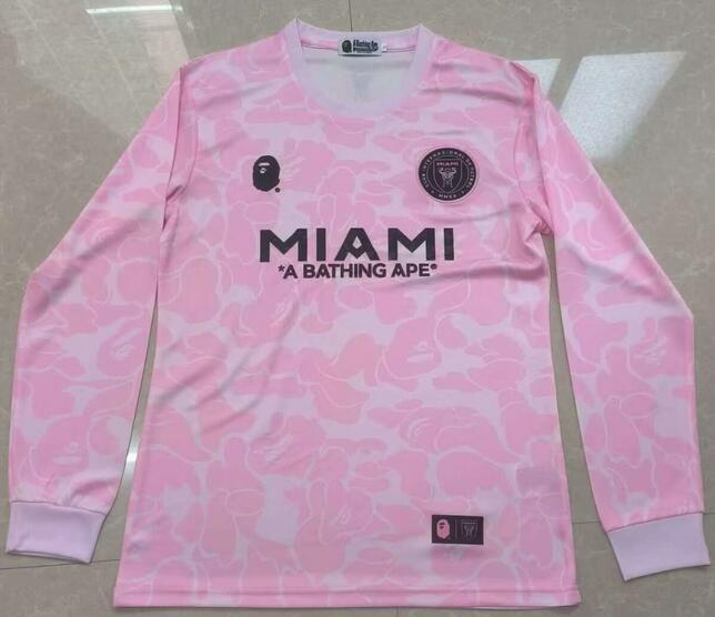 Inter Miami 2023/24 Special Pink Long Sleeved Shirt Soccer Jersey