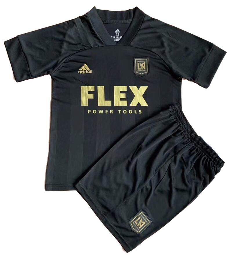 Los Angeles FC 2021/22 Home Kids Soccer Jersey Suit Children Shirt + Shorts