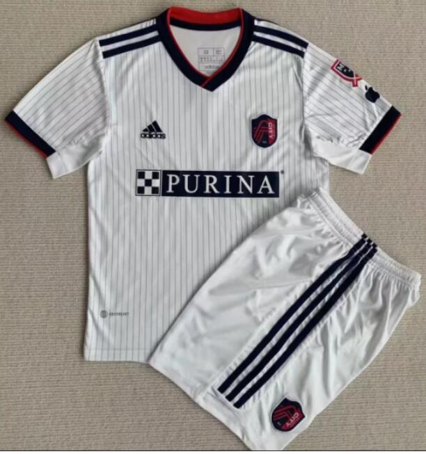 St. Louis City SC 2023/24 Away Kids Soccer Jersey Kit Children Shirt + Shorts