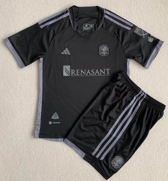 Nashville SC 2023/24 Away Kids Soccer Kit Children Shirt + Shorts