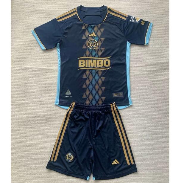 Philadelphia Union 2024/25 Home Kids Soccer Jersey Kit Children Shirt + Shorts