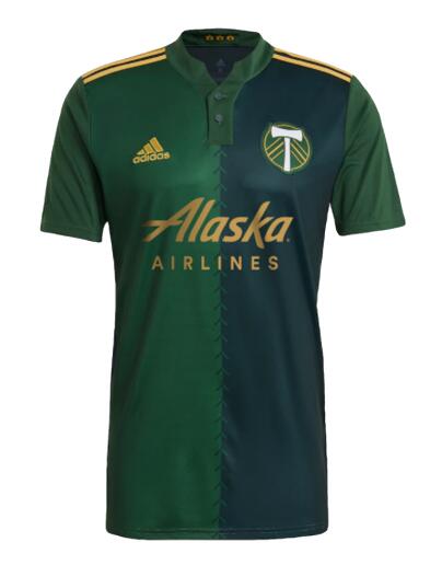Portland Timbers 2021/22 Home Shirt Soccer Jersey