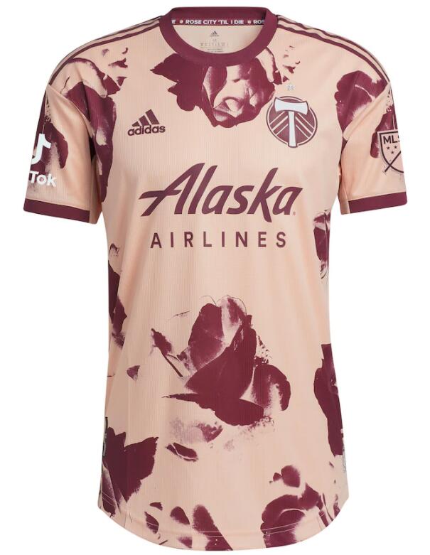 Portland Timbers 2022/23 Heritage Rose Match Version Shirt Soccer Jersey