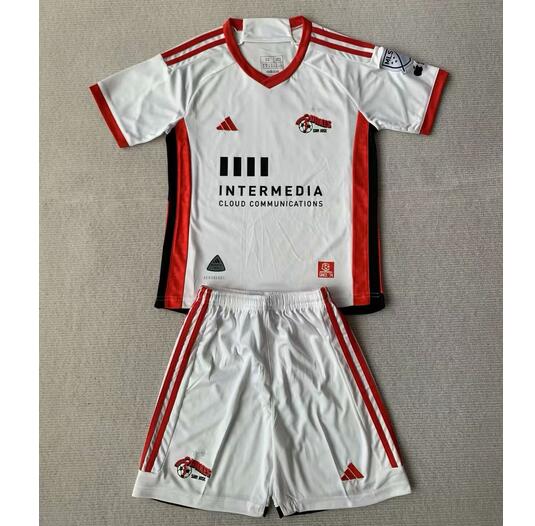 San Jose Earthquakes 2024/25 Away Kids Soccer Kit Children Shirt + Shorts