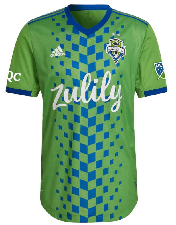Seattle Sounders 2022/23 Home Match Version Shirt Soccer Jersey