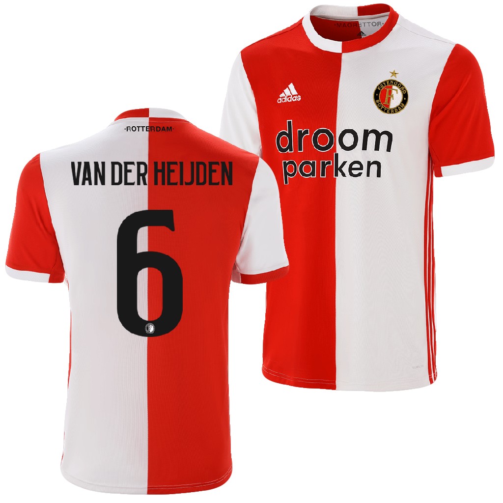 Feyenoord Rotterdam 2019/20 Home Shirt Jan-Arie van der Heijden #6