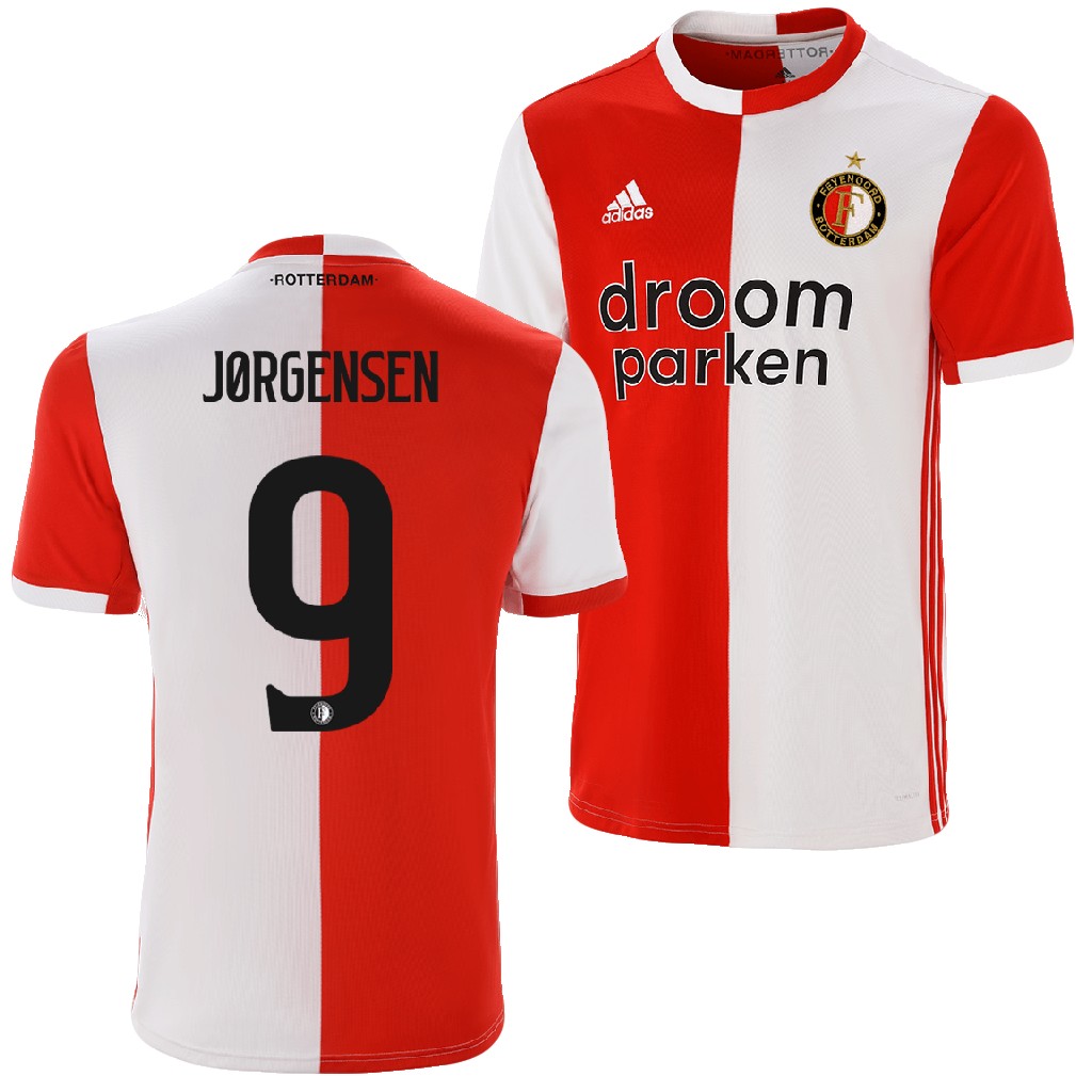 Feyenoord Rotterdam 2019/20 Home Shirt Nicolai Jorgensen #9 Soccer Jersey