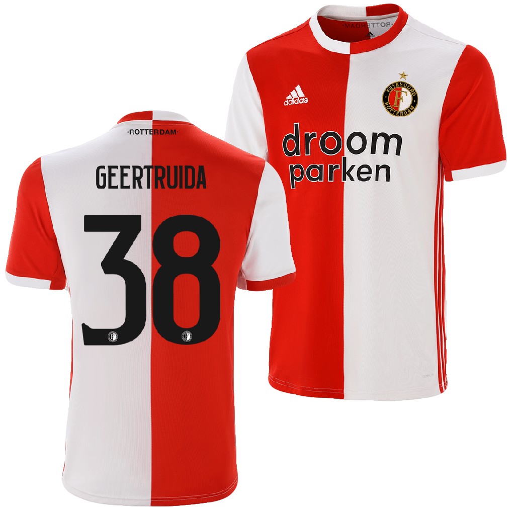 Feyenoord Rotterdam 2019/20 Home Shirt Lutsharel Geertruida #38 Soccer Jersey