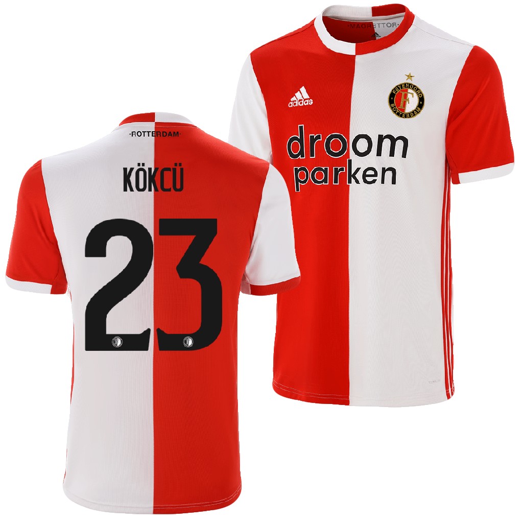 Feyenoord Rotterdam 2019/20 Home Shirt Orkun Kokcu #23 Soccer Jersey