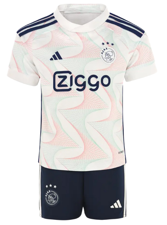 Ajax 2023/24 Away Kids Soccer Team Kit Children Shirt + Shorts