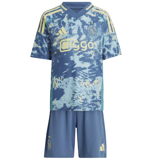 Ajax 2024/25 Away Kids Soccer Team Kit Children Shirt + Shorts