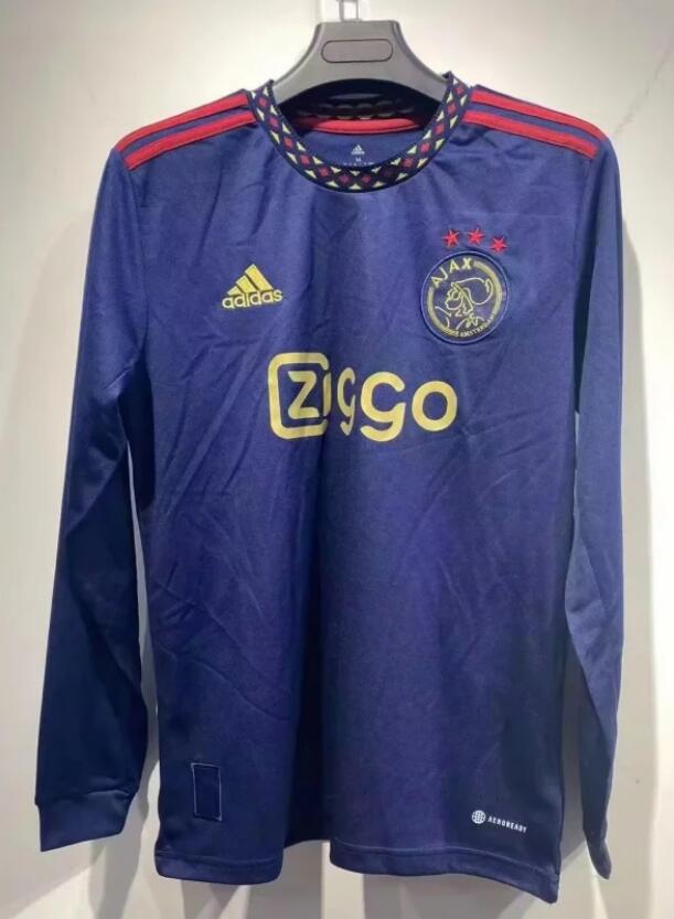 Ajax 2022/23 Away Long Sleeved Shirt Soccer Jersey