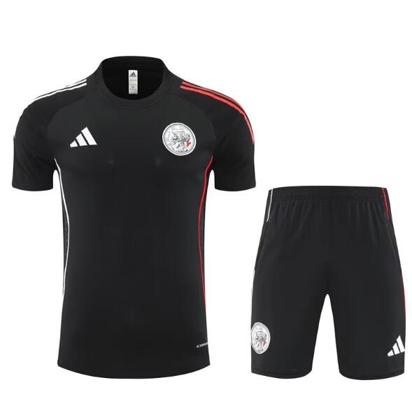Ajax 2025/26 Black Training Uniforms (Shirt+Shorts)