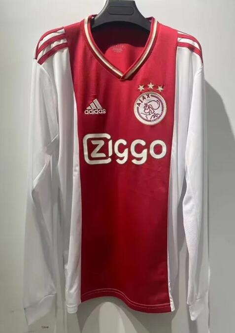 Ajax 2022/23 Home Long Sleeved Shirt Soccer Jersey