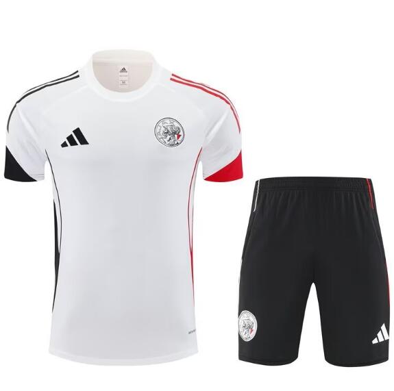 Ajax 2025/26 White Training Uniforms (Shirt+Shorts)