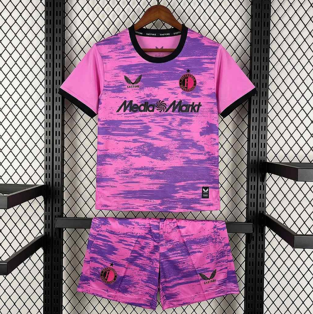 Feyenoord 2026/27 Goalkeeper Kids Soccer Kits Children Shirt + Shorts