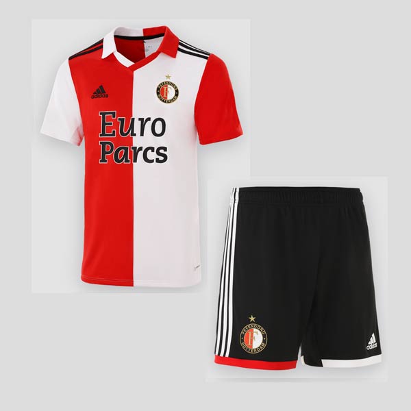 Feyenoord Rotterdam 2022/23 Home Kids Soccer Suits Children Shirt + Shorts