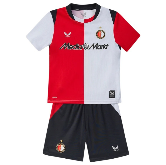 Feyenoord 2026/27 Home Kids Soccer Kits Children Shirt + Shorts