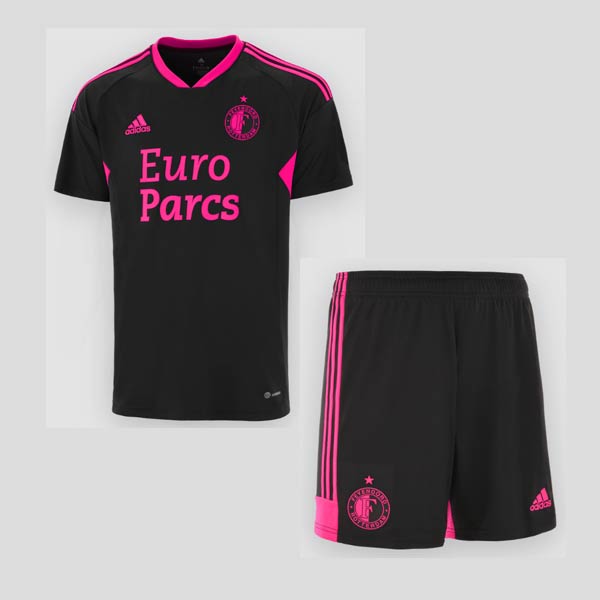 Feyenoord Rotterdam 2022/23 Third Kids Soccer Suits Children Shirt + Shorts