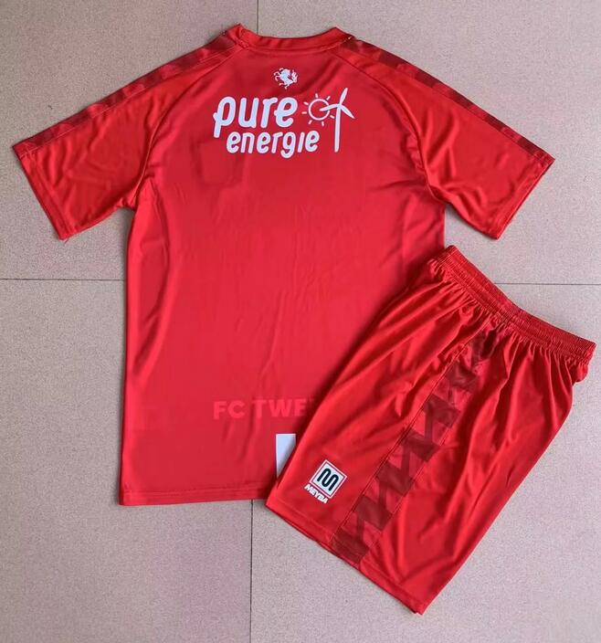 Twente 2022/23 Home Kids Soccer Kits Children Shirt + Shorts