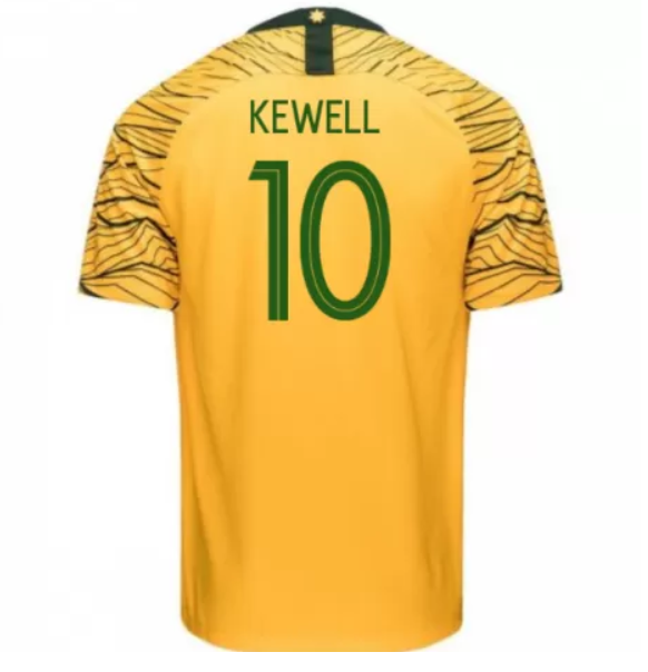 Australia 2018 FIFA World Cup Home Harry Kewell Shirt Soccer Jersey