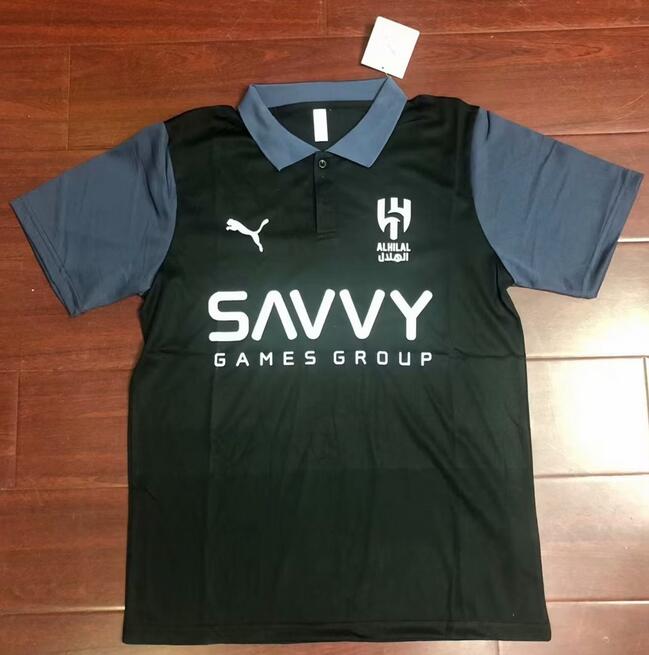 Al Hilal Saudi 2023/24 Black Polo Shirt