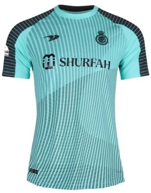 AL-NASSR 2022/23 Goalkeeper Blue Shirt Soccer Jersey