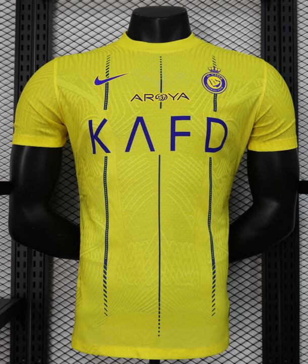 AL-NASSR 2023/24 Home Match Version Shirt Soccer Jersey
