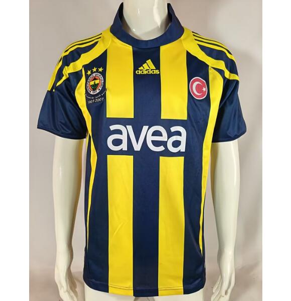Fenerbahçe 2007/08 Home Retro Shirt Soccer Jersey