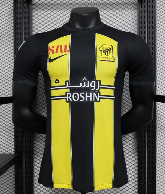Al-Ittihad FC 2023/24 Home Match Version Shirt Soccer Jersey